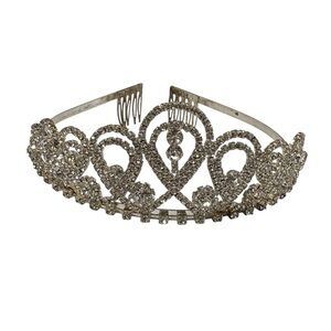 Rhinestone tiara, Spencer Tiara, Princess wedding bridal quinceañera